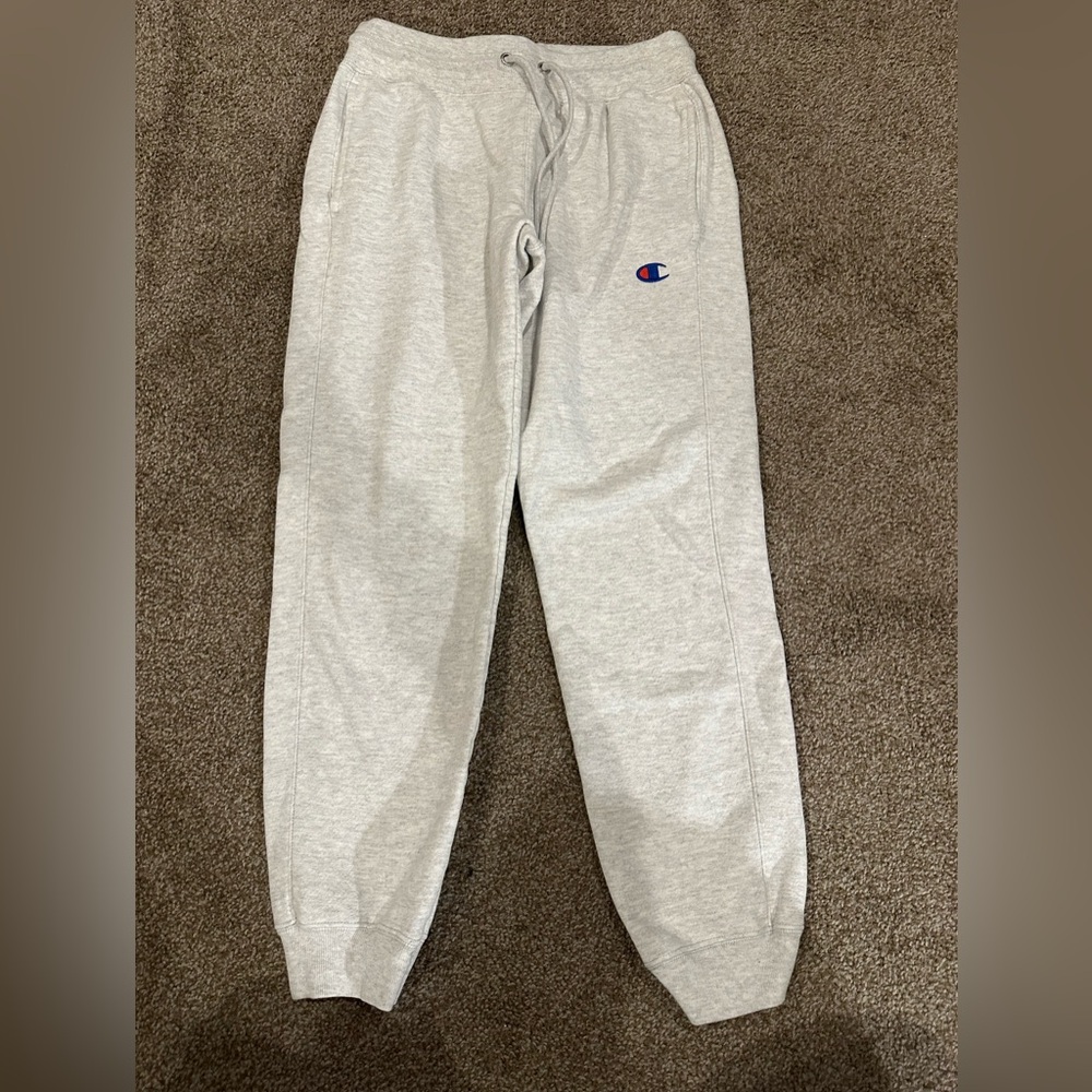 Champion Gray Sweatpants Elastic Cuffed Joggers